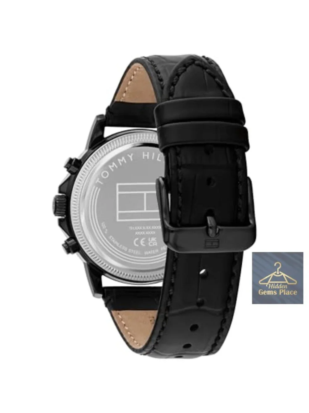 Men's Multifunction Watch - Genuine Leather Strap Skeleton Sub-Eye Dial - Water